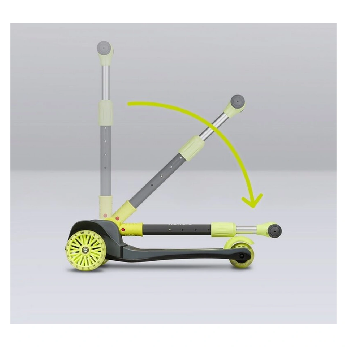 Trotineta, Lionelo, Timy, Copii, Ultrapliabila, Pana la 50 Kg, lumini LED, 3 ani+, Verde [27]