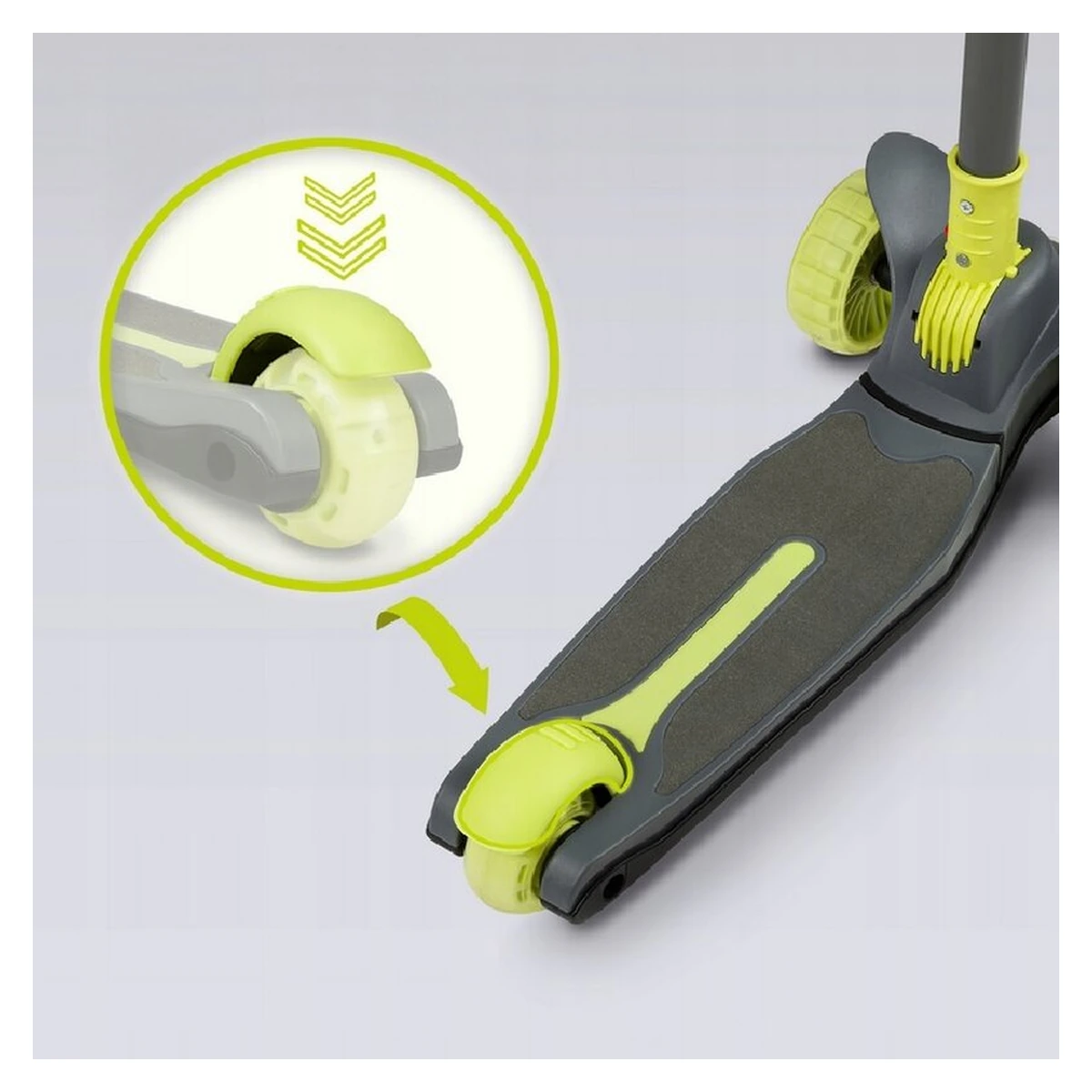 Trotineta, Lionelo, Timy, Copii, Ultrapliabila, Pana la 50 Kg, lumini LED, 3 ani+, Verde [28]