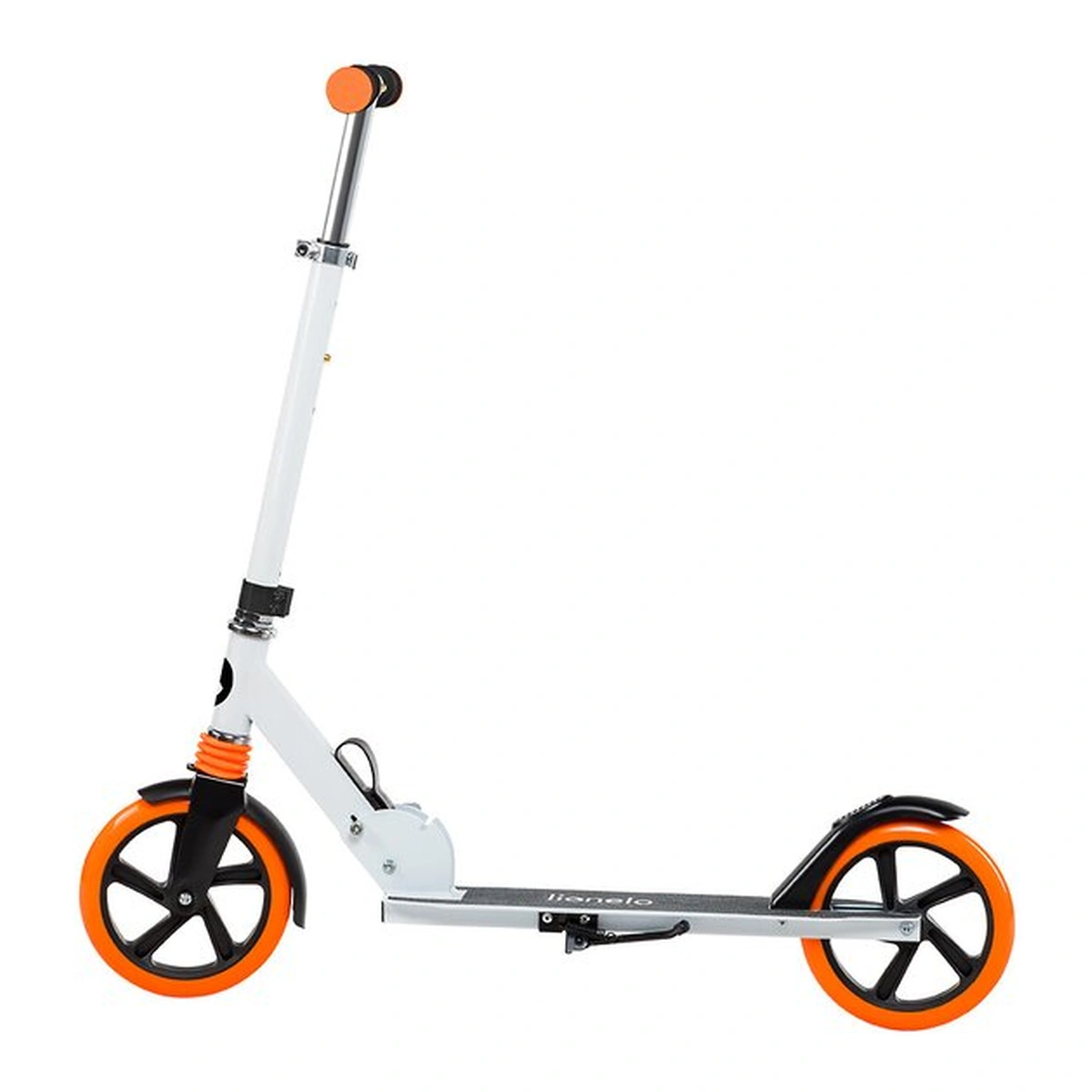 Lionelo - Trotineta Luca, Copii/Adulti, Pliabila, Pana la 100 Kg, Conform cu standardul european de securitate EN14619, Portocaliu [12]