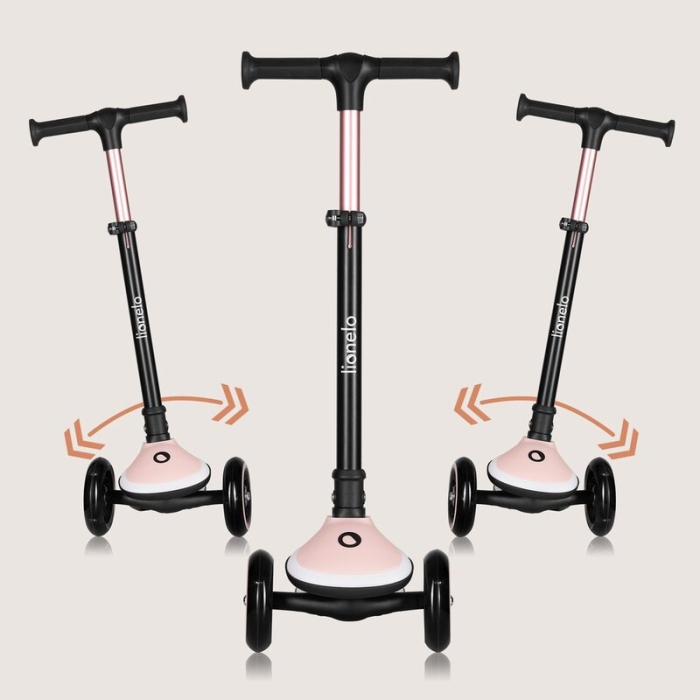 Trotineta , Lionelo, Mey, Ultrapliabila, Cu lumini si cosulet, Maner ajustabil pe inaltime, 3 ani+, Pana la 50 Kg, [27]