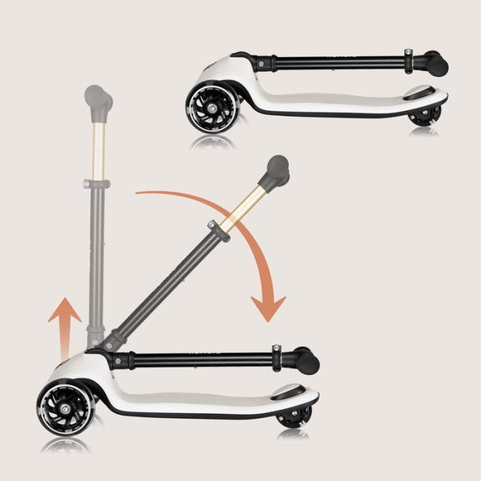 Trotineta , Lionelo, Mey, Ultrapliabila, Cu lumini si cosulet, Maner ajustabil pe inaltime, 3 ani+, Pana la 50 Kg, [23]
