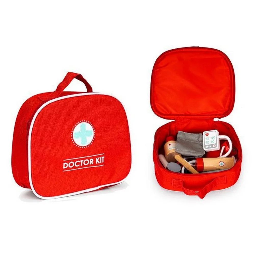 Trusa medicala cu 9 elemente din lemn Ecotoys [4]