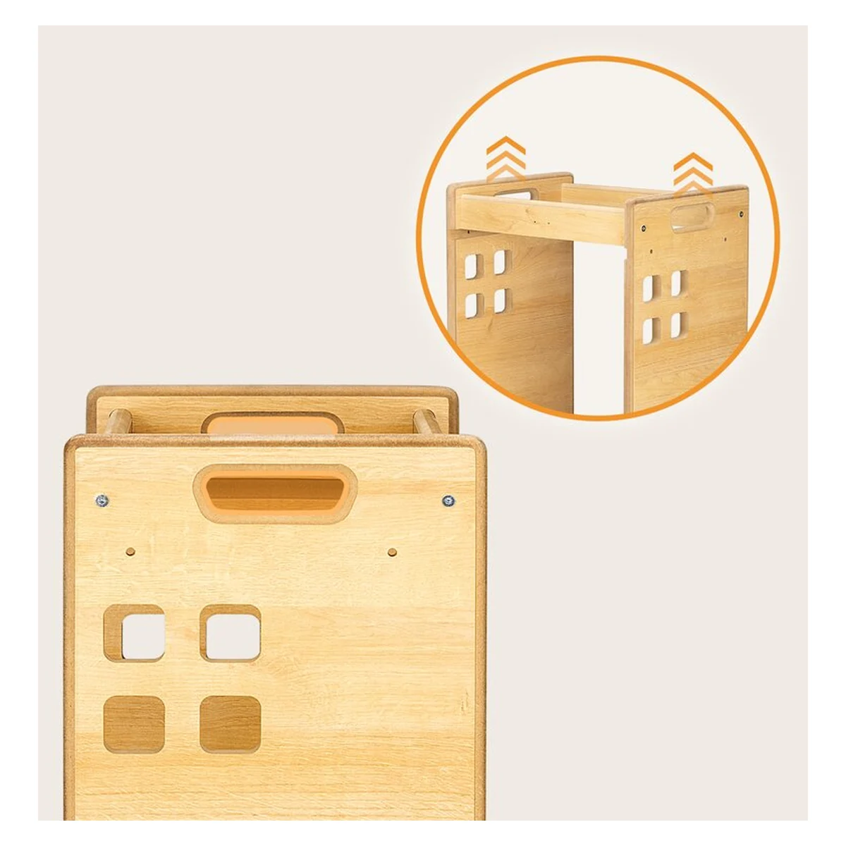 Turn de invatare Montessori, Lionelo, Cass, Functie de raft pentru carti, Alb [15]