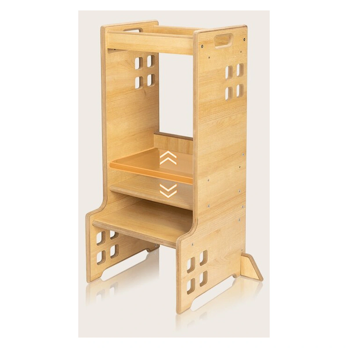 Turn de invatare Montessori, Lionelo, Cass, Functie de raft pentru carti, Alb [14]