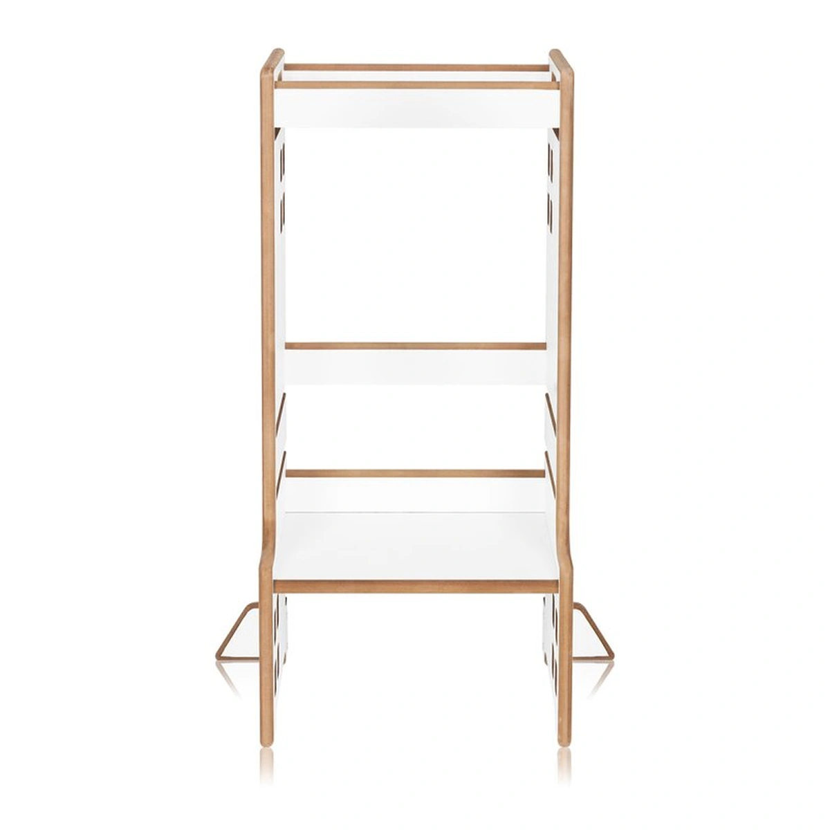 Turn de invatare Montessori, Lionelo, Cass, Functie de raft pentru carti, Alb [6]