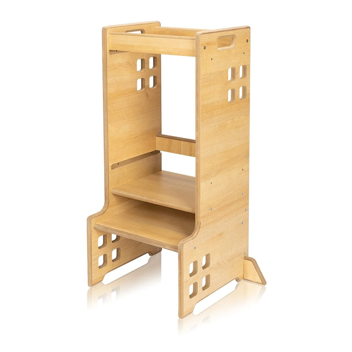 Turn de invatare Montessori, Lionelo, Cass, Functie de raft pentru carti, Natur [3]