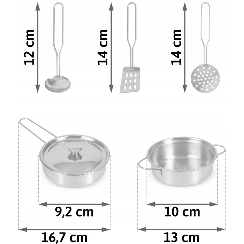 Ustensile de bucatarie pentru copii, 5 bucati, Ricokids [5]