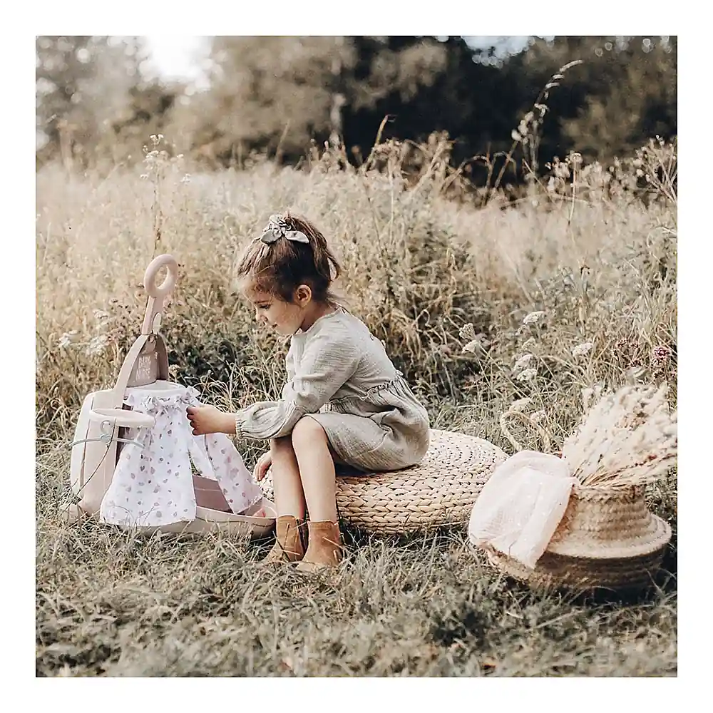 Valiza multifunctionala pentru papusi Smoby Baby Nurse 3 in 1 maro [8]