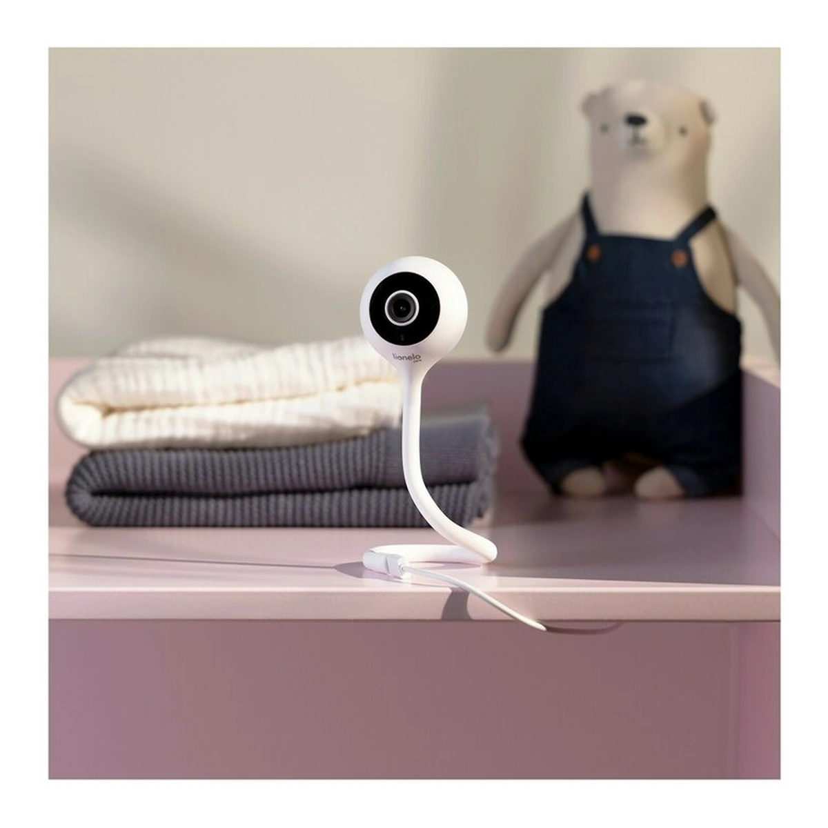 Video monitor, Babyline Smart, cu cablu USB, Conexiune Wifi, Comunicare bidirectionala, Senzor de temperatura, Alb [11]