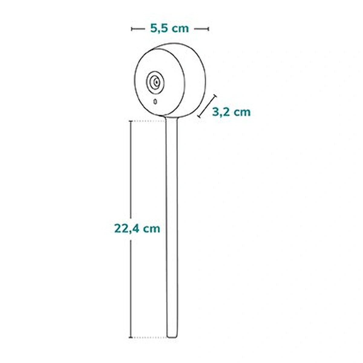 Video monitor, Babyline Smart, cu cablu USB, Conexiune Wifi, Comunicare bidirectionala, Senzor de temperatura, Alb [14]