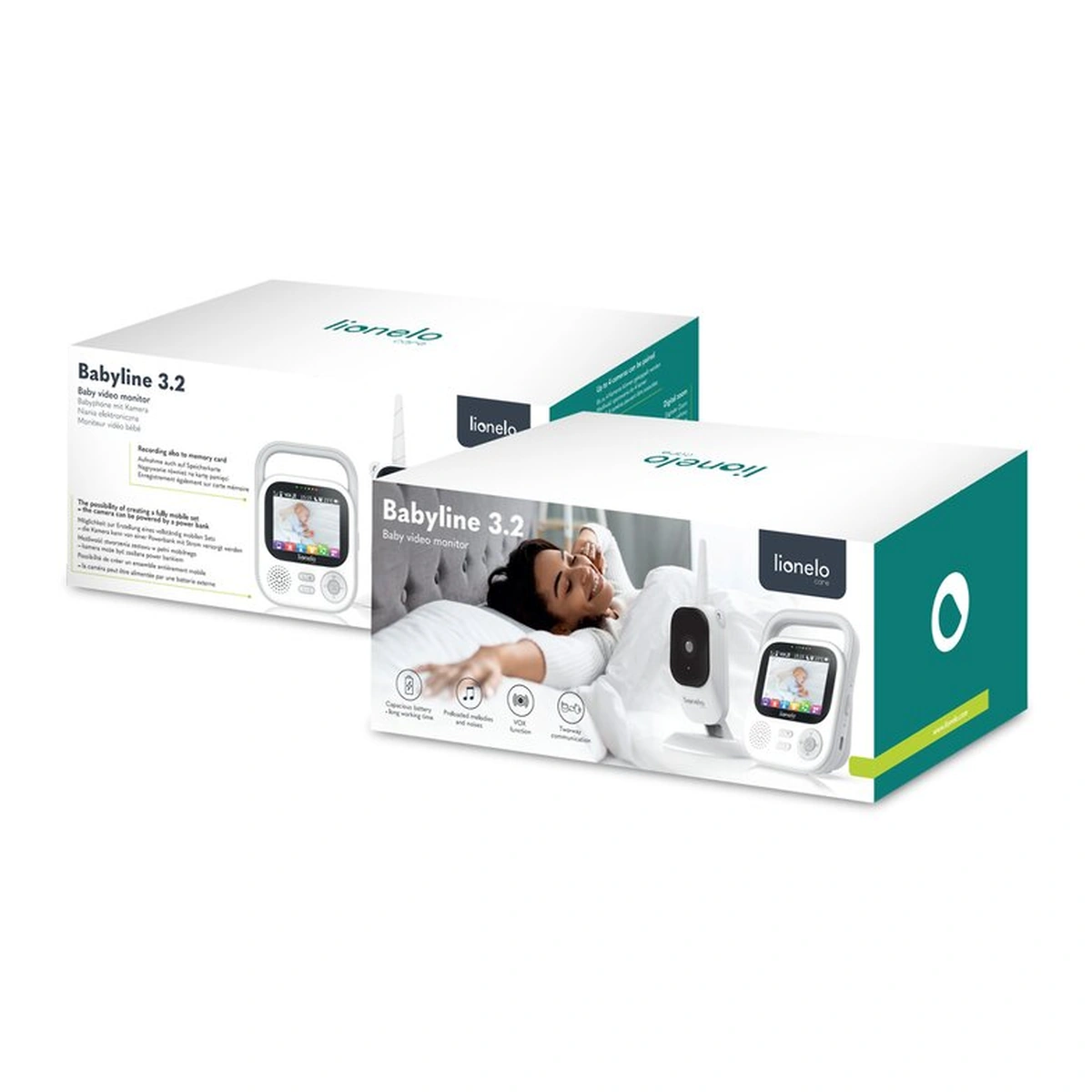 Video monitor, Lionelo, Babyline 3.2, Full HD, Comunicare bidirectionala, 2.8 inch, Alb [16]