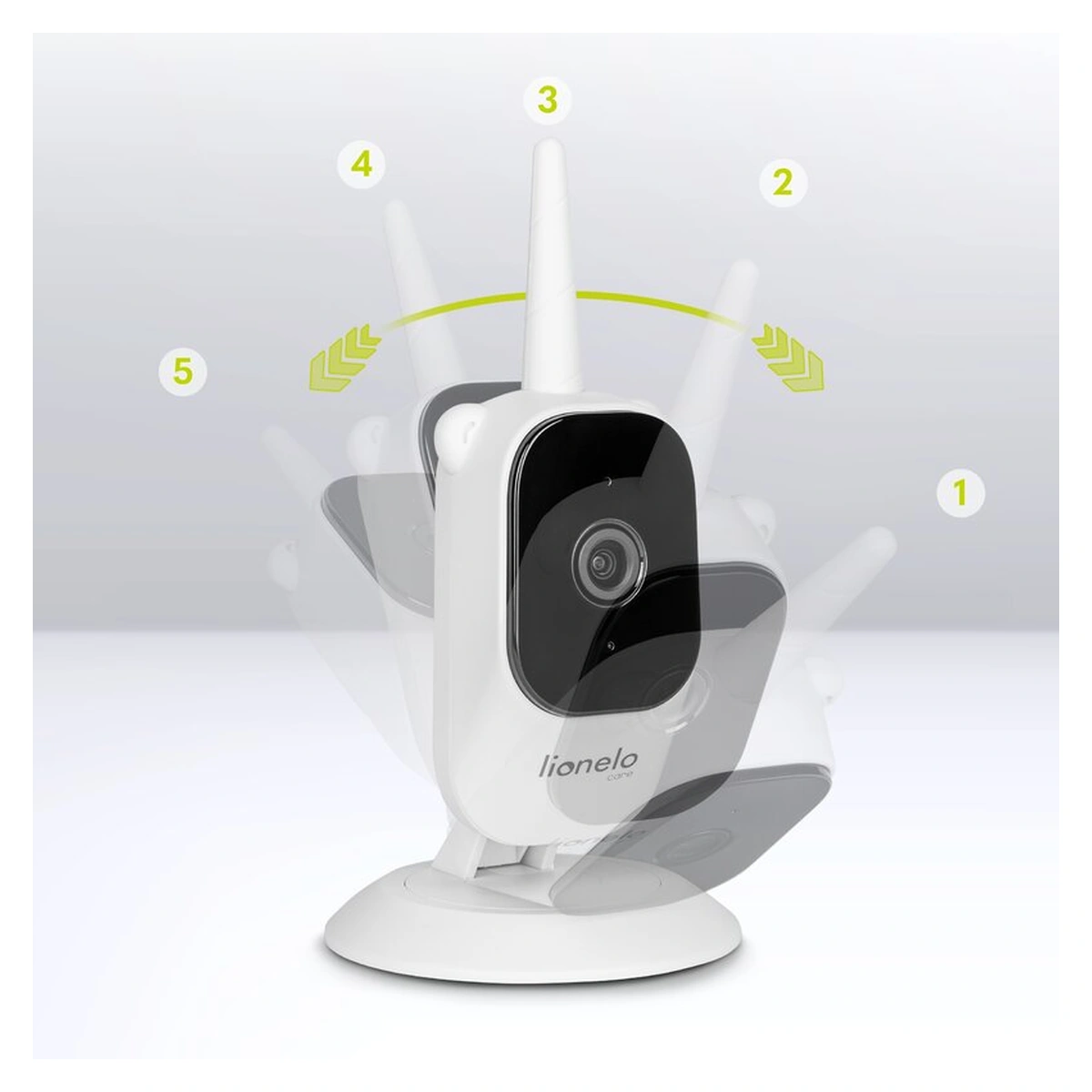 Video monitor, Lionelo, Babyline 3.2, Full HD, Comunicare bidirectionala, 2.8 inch, Alb [20]