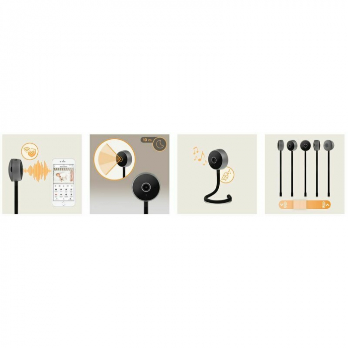 Video monitor, Lionelo, Babyline Smart, Cu aplicatie Smart Life, Conexiune Wifi, Negru [29]