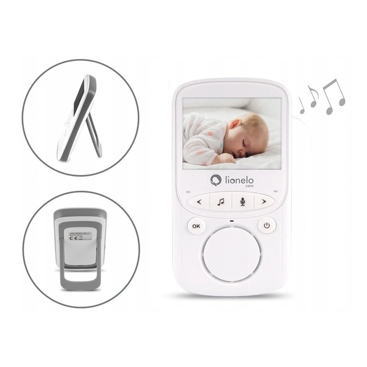 Lionelo - Videofon Babyline 5.1 , Wireless, Cu melodii, Cu doua camere independente [9]