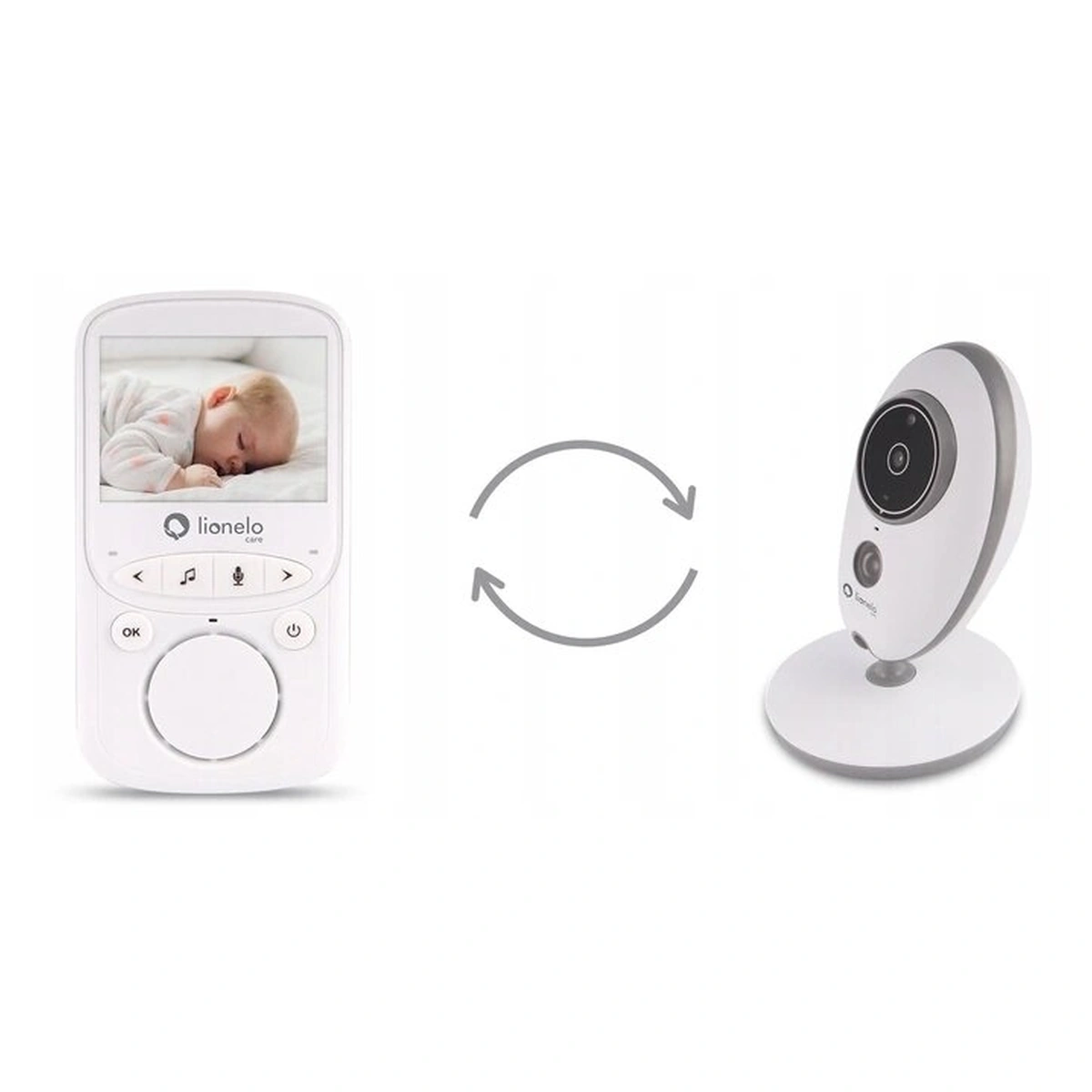 Lionelo - Videofon Babyline 5.1 , Wireless, Cu melodii, Cu doua camere independente [10]