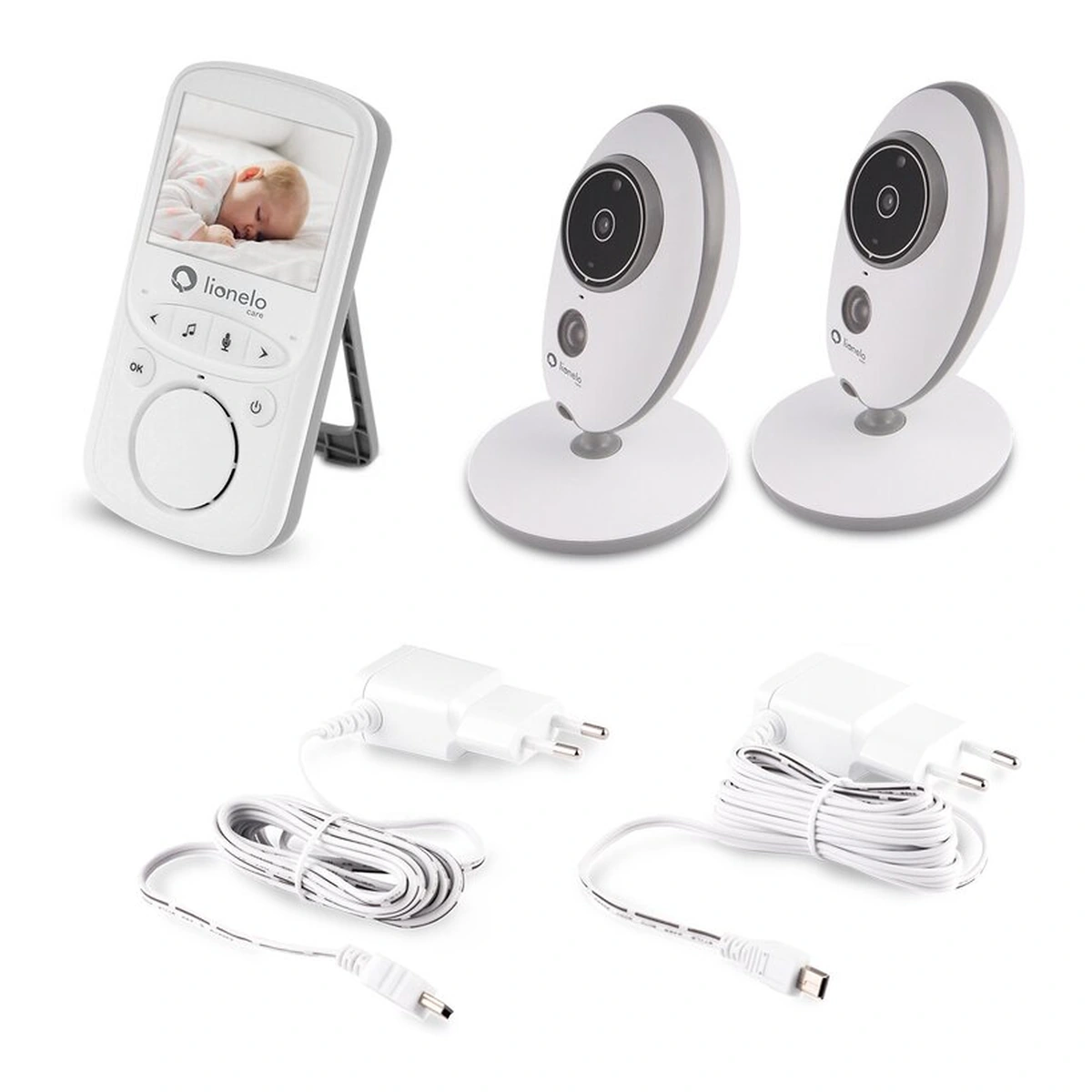 Lionelo - Videofon Babyline 5.1 , Wireless, Cu melodii, Cu doua camere independente [6]
