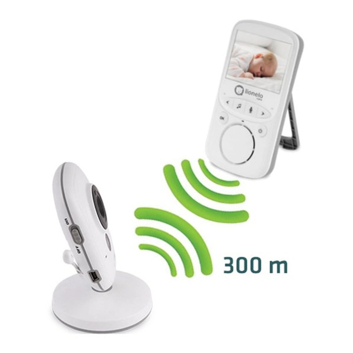 Lionelo - Videofon Babyline 5.1 , Wireless, Cu melodii, Cu doua camere independente [4]