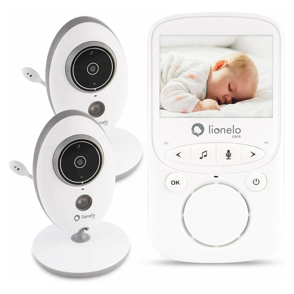Lionelo - Videofon Babyline 5.1 , Wireless, Cu melodii, Cu doua camere independente [3]
