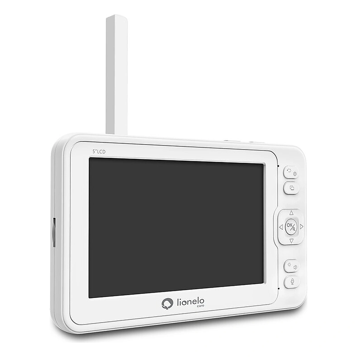 Videofon Babyline 8.3, Cu termometru, Cu melodii, Comunicare in 2 sensuri, Rotire 360 grade, Alb Lionelo [12]