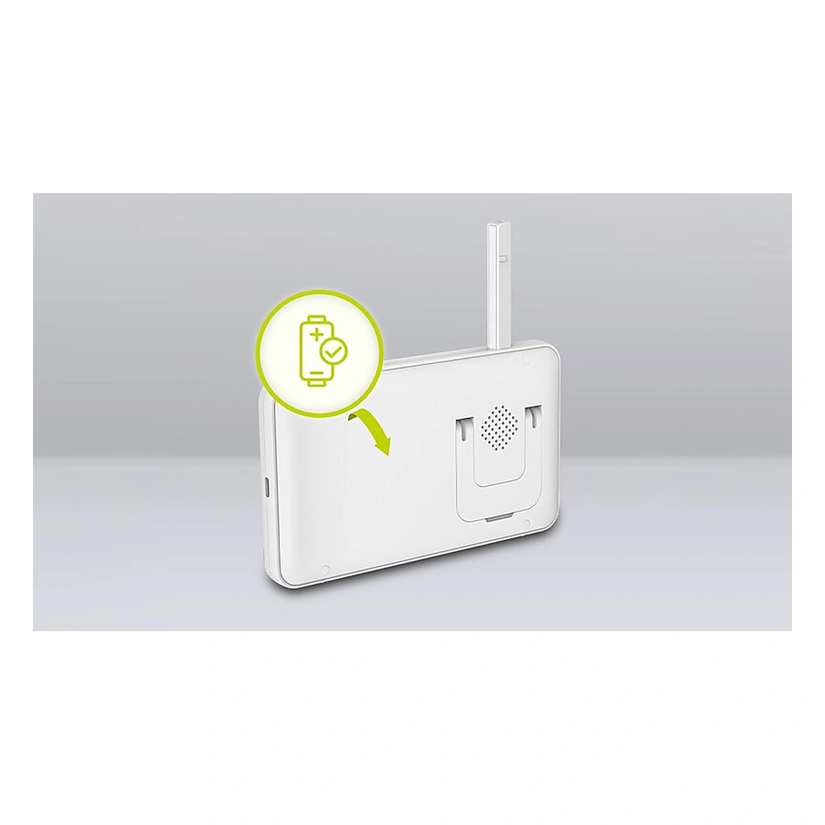 Videofon Babyline 8.3, Cu termometru, Cu melodii, Comunicare in 2 sensuri, Rotire 360 grade, Alb Lionelo [14]