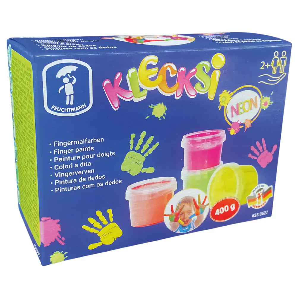 Vopsea pentru pictura cu degetele - 4 culori neon de la FEUCHTMANN [5]