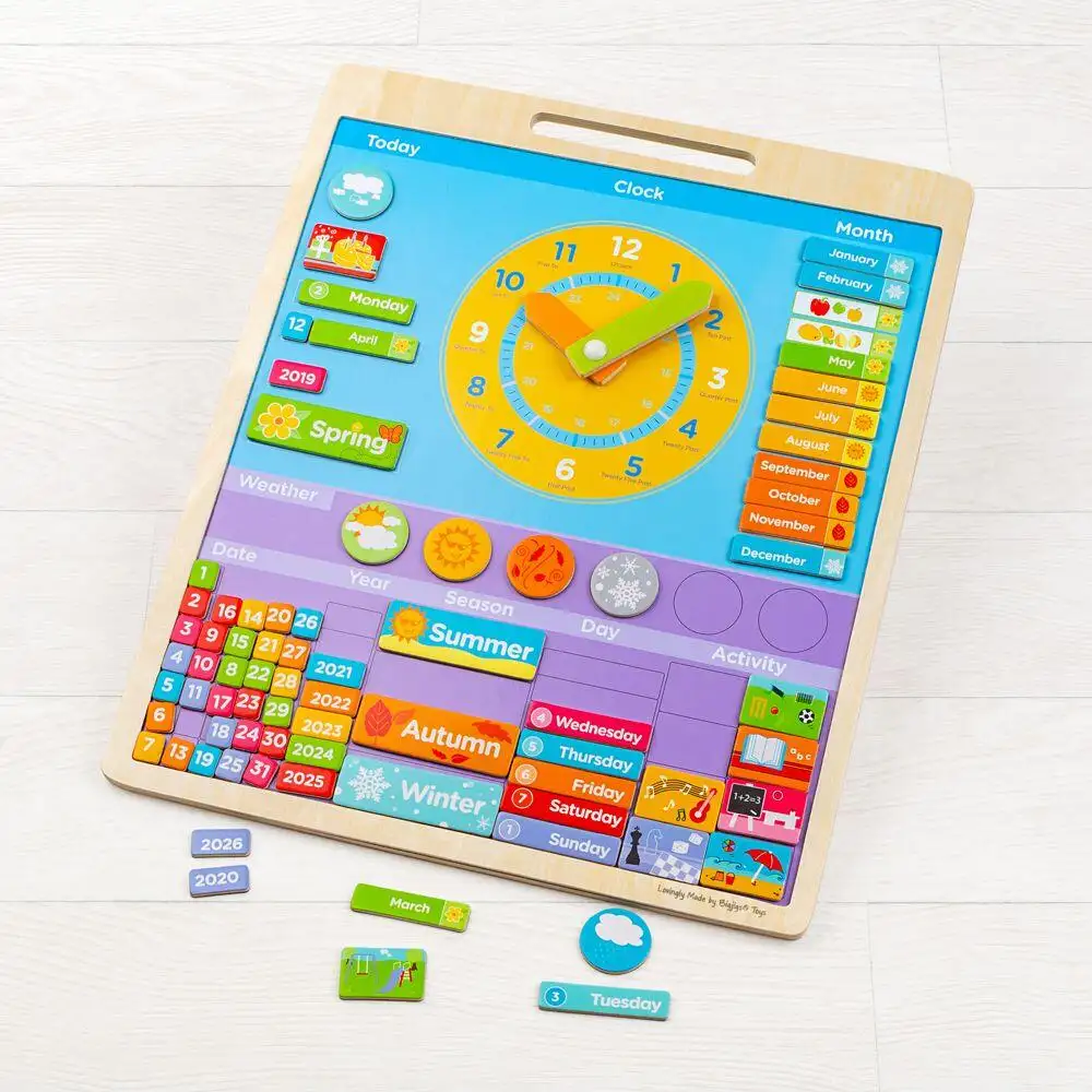 Calendar magnetic Vremea engleza BIGJIGS pentru copii [6]