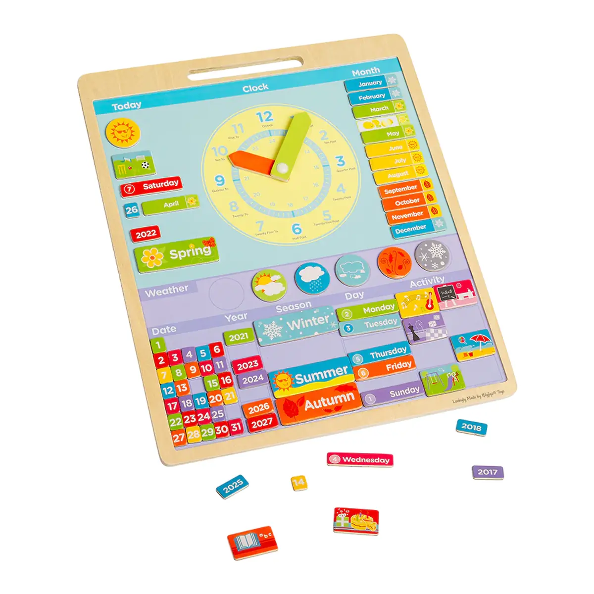Calendar magnetic Vremea engleza BIGJIGS pentru copii [2]