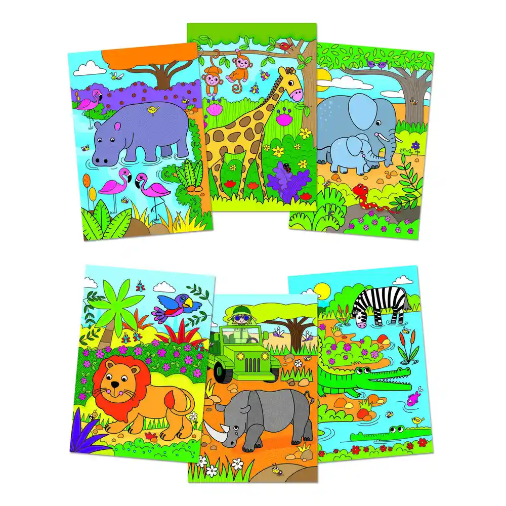 Water Magic: Carte de colorat Safari [2]
