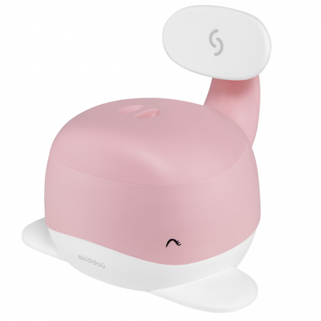 Olite si reductoare toaleta - Olita pentru copii, Pottili, Skiddou, balenuta, cu capac, Keep pink, Roz