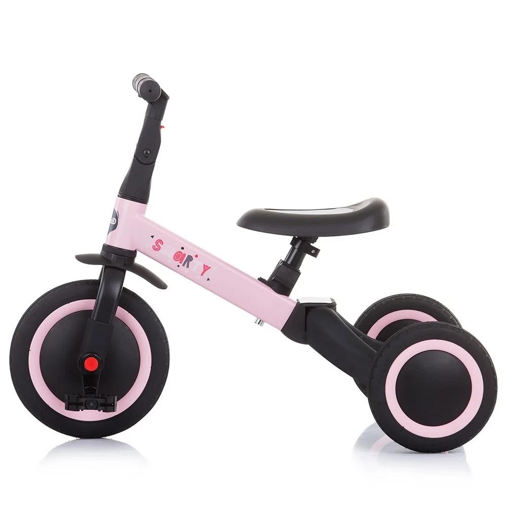 Tricicleta si bicicleta Chipolino Smarty 2 in 1 light pink [1]