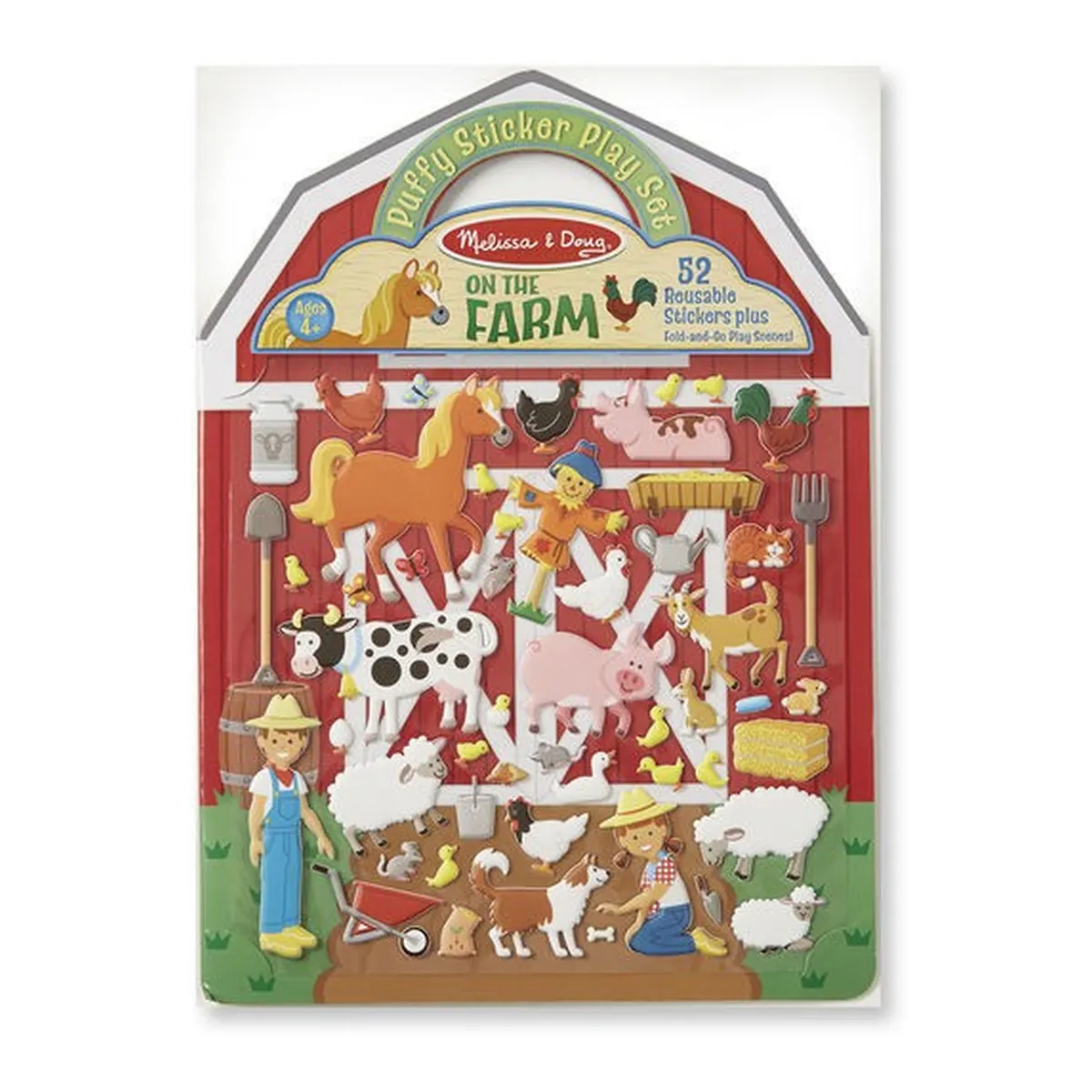 Stampile si abtibilduri - Abtibilduri pufoase La ferma Melissa and Doug