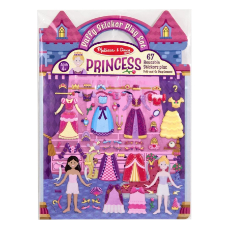 Abtibilduri pufoase Printese Melissa and Doug [0]
