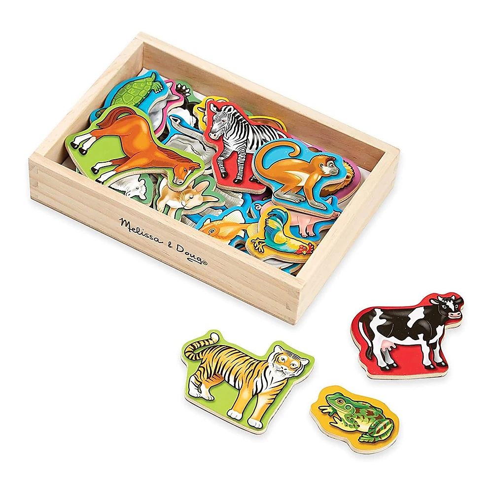 Jucarii - Animale de lemn cu magneti Melissa and Doug