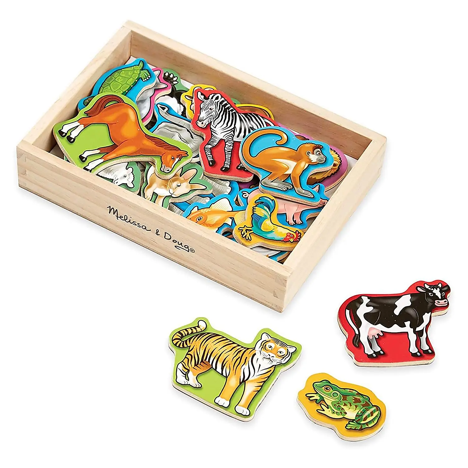 Jucarii - Animale de lemn cu magneti Melissa and Doug