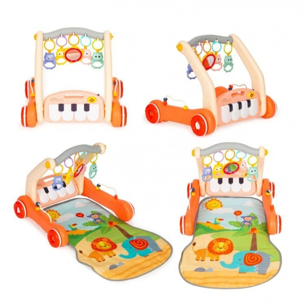 Jucarii - Antemergator educational 2 in 1 cu salteluta de joaca Huanger