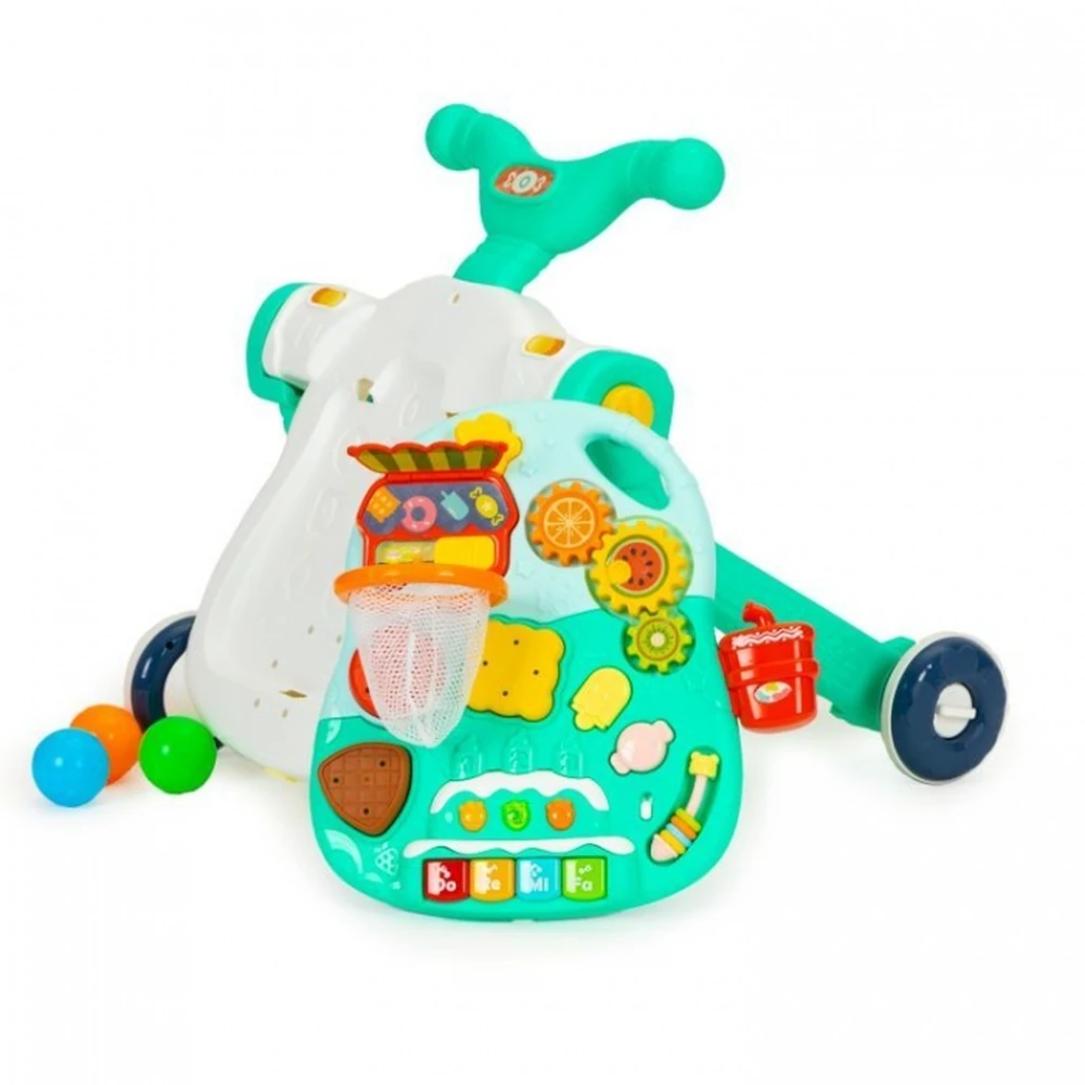 Antemergator educational 4 in 1 (antemergator, masuta, trotineta, bicicleta) Huanger - Verde [5]