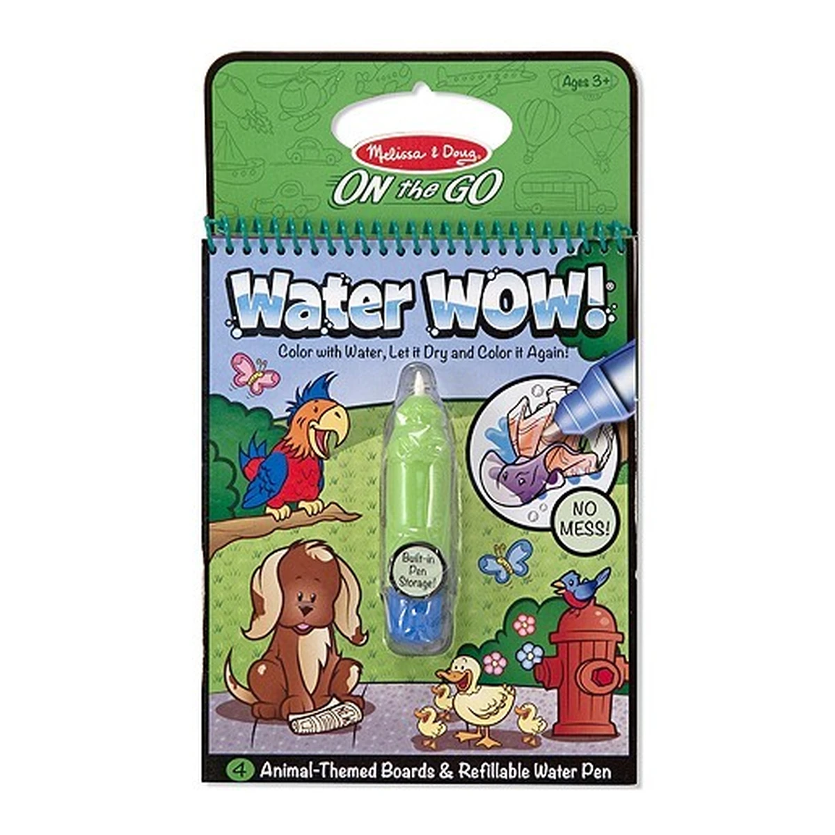 Desen, pictura si modelare - Apa Magica Carnet de colorat Animale