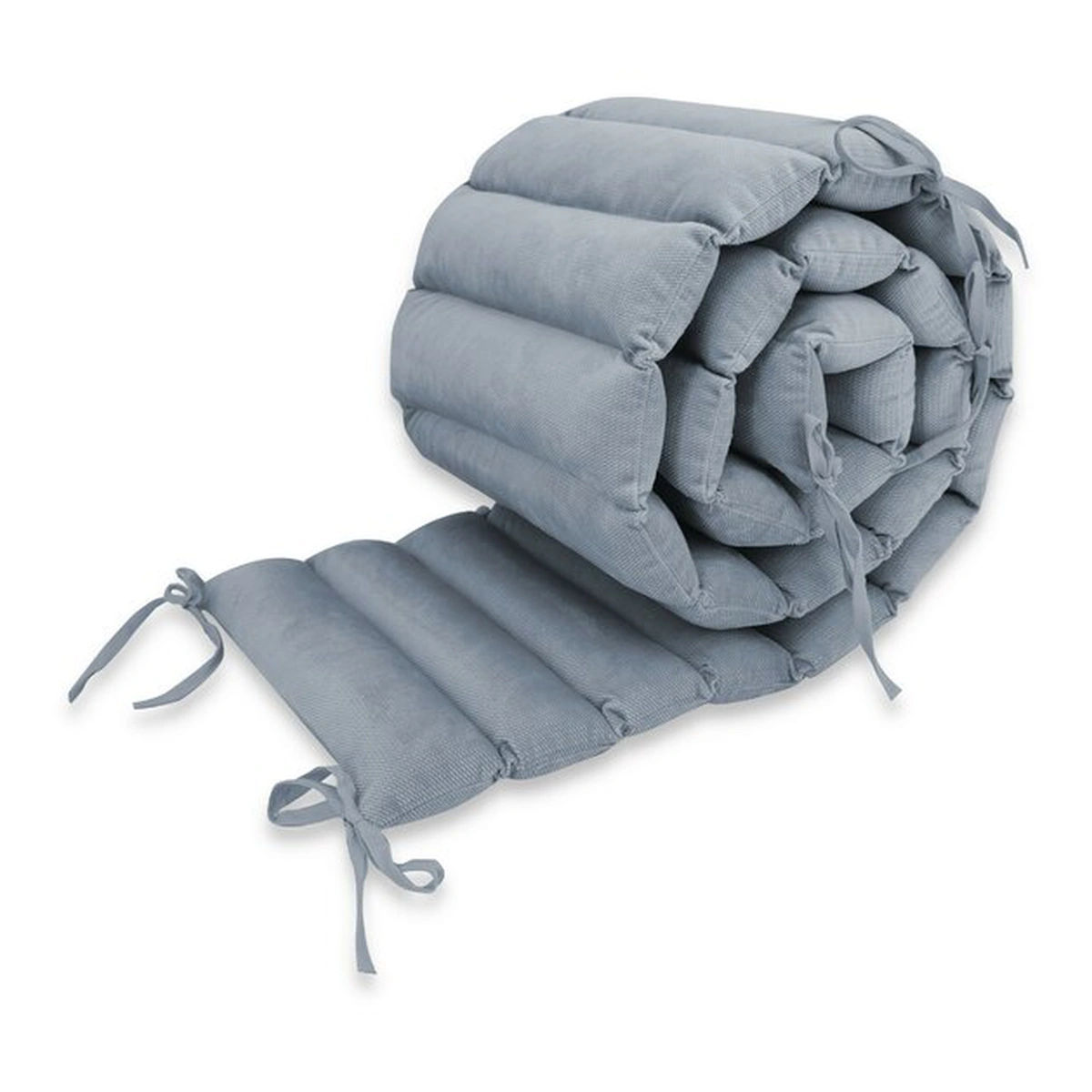 Somnul celor mici - Aparatoare pentru patut, MimiNu, Tip panou, Pentru patut, Lungime 180 cm, Din catifea, Jeans