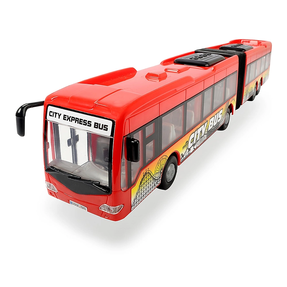 Masinute, trenulete, avioane - Autobuz Dickie Toys City Express Bus rosu