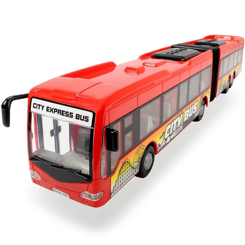 Masinute, trenulete, avioane - Autobuz Dickie Toys City Express Bus rosu