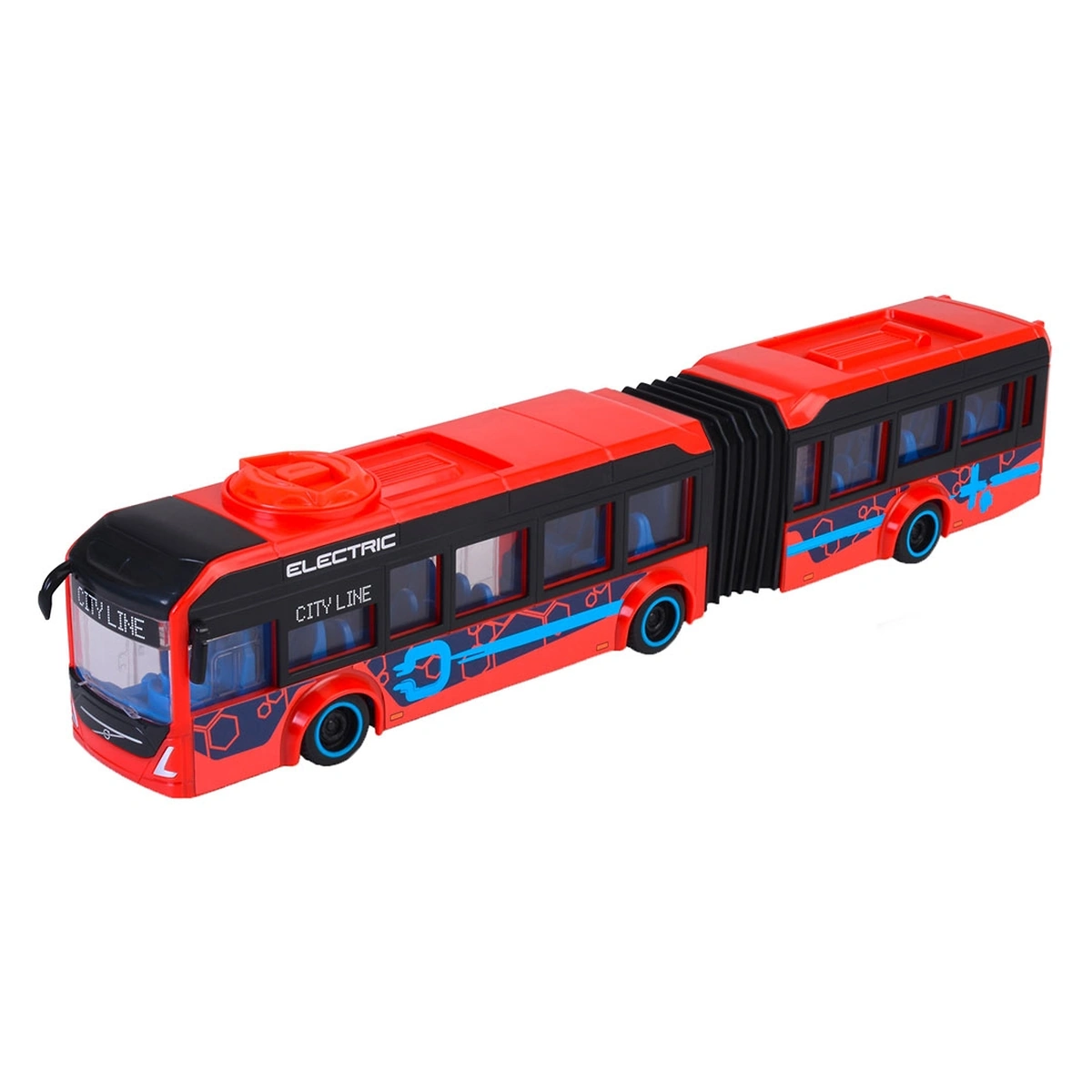 Masinute si camioane - Autobuz Dickie Toys Volvo City Bus 40 cm rosu copii