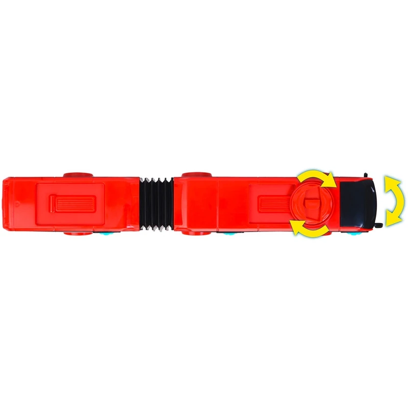 Autobuz Dickie Toys Volvo City Bus 40 cm rosu copii [7]