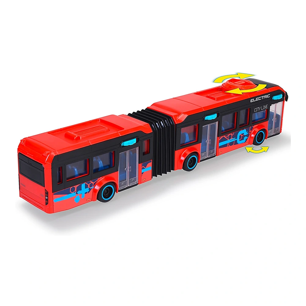 Autobuz Dickie Toys Volvo City Bus 40 cm rosu copii [1]
