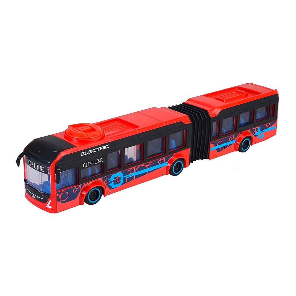 Masinute si camioane - Autobuz Dickie Toys Volvo City Bus 40 cm rosu copii