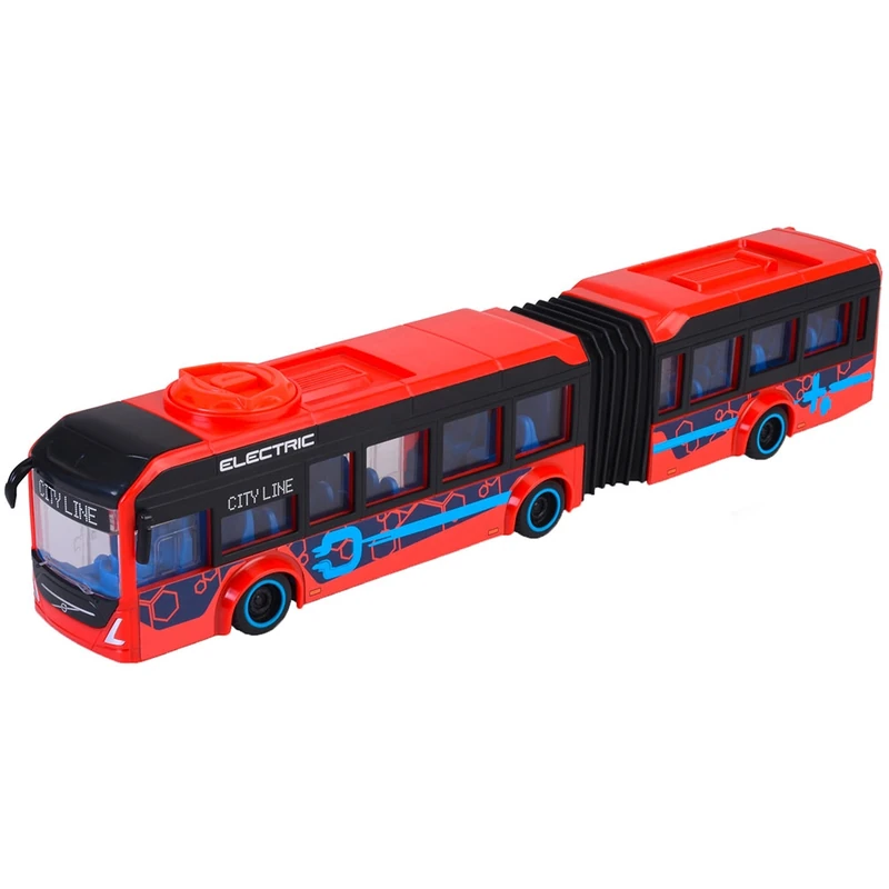 Masinute, trenulete, avioane - Autobuz Dickie Toys Volvo City Bus 40 cm rosu copii