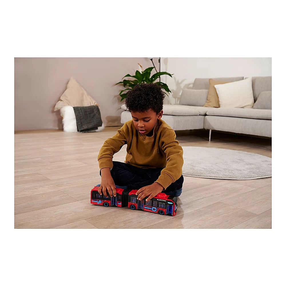 Autobuz Dickie Toys Volvo City Bus 40 cm rosu copii [9]