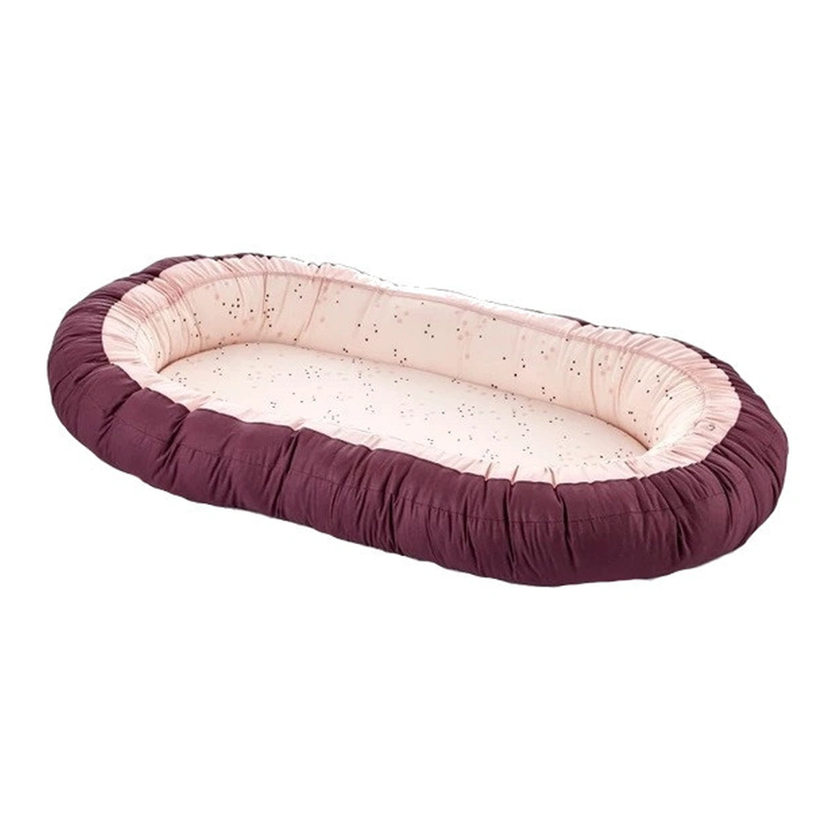 Somnul celor mici - Babynest cu 2 fete BabyJem Luxury Between Parents, Roz