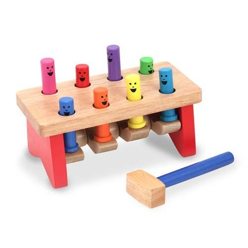Jucarii din lemn - Banc de lucru cu ciocanel Deluxe Melissa and Doug