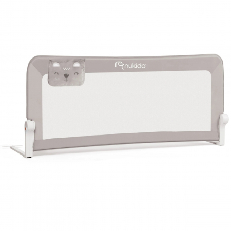 Bariere de pat - Bariera de protectie pentru pat 150 x 35 x 66 cm Nukido - Gri
