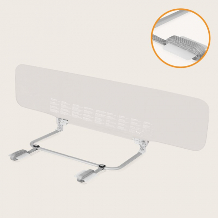Bariera de protectie pentru pat, Lionelo, Lora XL, Pliabila, 150x46 cm, Bej [16]